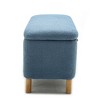 NicBex Boucle Fabric Storage Ottoman Bench,Upholstered Storage Ottoman with Storage Compartment,Modern Storage Bench for Living Room,Bedroom - 4 of 4