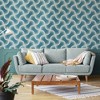 Nicole Miller Retro Geo Peacock Blue Peel & Stick Wallpaper - 2 of 3