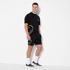 Pride Adult Smiley World Rainbow Heart Graphic Shorts - Black - 3 of 3