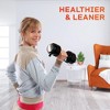 Lifepro 5-in-1 Adjustable Dumbbell Set - Versatile Hand Weights for Fitness Training - 3 of 4