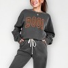 Simply Sage Market Embroidered Boo Arched Lightweight Garment Dyed Sweatshirt - 2 of 4