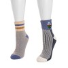MUK LUKS Women's Terry Lined Camp Sock 2 Pair Pack - 2 of 2