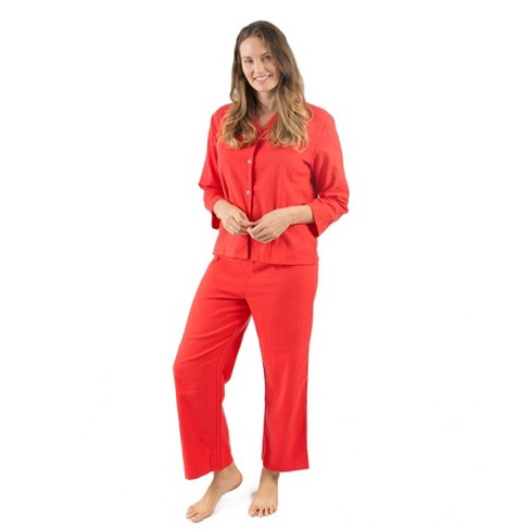 Leveret Womens Two Piece Flannel Pajamas Red Xxl : Target