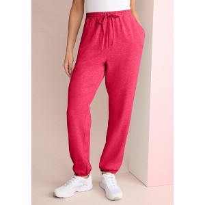 Roaman's Comfort+ Fleece Slim Leg Jogger - 1 of 2