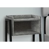 Sapphtopaz Modern End Table with Metal Legs Rectangular Nightstand with 2-Tier Tray Storage Shelf Side Coffee Table for Living Room,Bedroom - 2 of 4