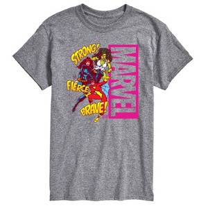 Men's - Marvel - Super Hero Women Sound Effects Short Sleeve Graphic T-Shirt - 1 of 4