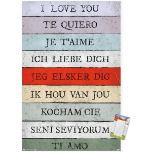 Trends International Love Language - I Love You Unframed Wall Poster Prints - 1 of 4