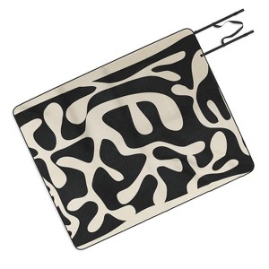 Nadja Minimalist Abstract Leaves 1 Picnic Blanket - Deny Designs - 1 of 3