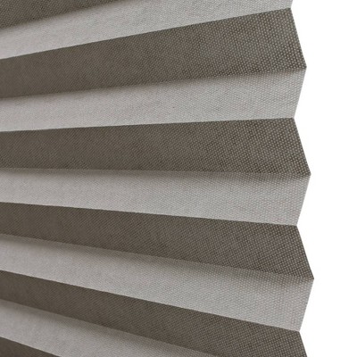 36&#34;x72&#34; Lumi Home Furnishings Light Filtering Pleated Fabric Window Shade Gray