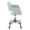 TiramisuBest Green Fabric Contemporary Adjustable Office Chair with 360¡ã Swivel, Cushioned Seats and Backs - 2 of 4