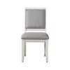 Hardwood Solids Side Chair (Set of 2) with Upholstered Seat and Back, Wood-Framed Back, Tapered Legs, Levelers, and Microfiber Fabric - 3 of 4