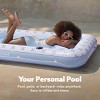 Sloosh Pool Tanning Adult Pool Float Bed with Pillow, Inflatable Suntan Tub Floatie Raft Tanning Pool for Adult - Blue Breezestar - 4 of 4