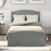 ALEXOUN Twin Size Bed Frame with Drawers,Twin Size Platform Bed with Headboard and Footboard & Wood Support Slats,No Box Spring Needed - 2 of 4
