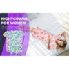 JEFFRICO Womens Nightgowns Short Sleeve Sleepwear Soft Pajama Dress Nightshirts - 2 of 4