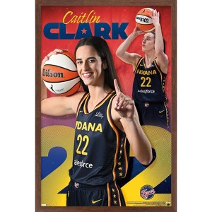 Trends International WNBA Indiana Fever - Caitlin Clark 24 Framed Wall Poster Prints - 1 of 4