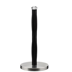 Jiallo Paper Towel Holder with Black Ridges, faux crystal top - 1 of 3