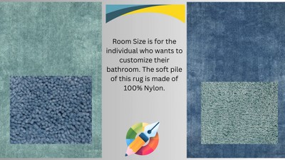 Platinum Gray Washable Nylon Bathroom Carpet