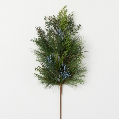 Artificial Juniper Stem Green 28"H