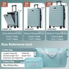HDZNVF Luggage Sets 5 Piece with Front Opening, Hardside Expandable Carry on Suitcase with Spinner Wheels TSA Lock - 3 of 4
