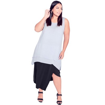Avenue Women's Plus Size Selena Layered Tunic