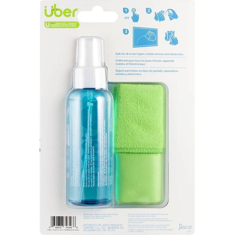 Uber Screen Cleaning Kit 100ml with Dual Micro Fiber Cleaning Cloth, 6 of 7