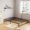 Low Bed Frame Full Size, 6-Inch Heavy Duty Metal Platform, No Box Spring Required, Noise-Free, Non-Slip, Easy Assembly, White - 3 of 4