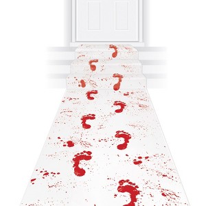 Beistle Bloody Footprints Runner, 24" x 10', (1/Pkg) Multicolored - 1 of 4