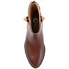 Journee Collection Womens Novva Tru Comfort Foam Back Heel Zip Stacked Heel Booties Brown 7 - 4 of 4