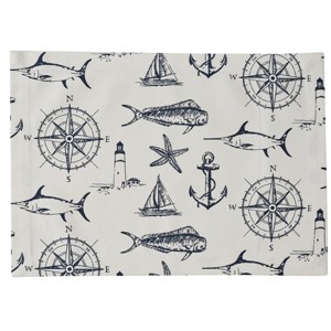 Split P Natural Captain's Quarters Placemat Set of 4 - 1 of 3