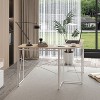 Modern Design L-Shaped Desk Corner Computer Desk PC laptop Computer Table Study Desk Home Office, Laptop Workstation for Small Space-The Pop Home - 4 of 4