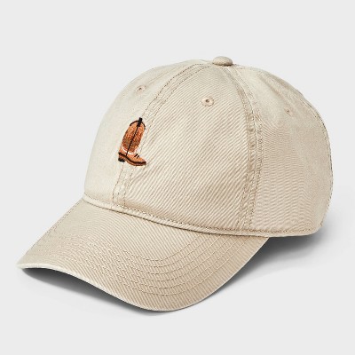 Men's Western Boot Cotton Baseball Hat - Mighty Fine Tan