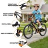 Hykolity 20 Inch Kids Bikes Boy Girl BMX Bicycle Ages 6-12 Years Old Coaster Brake Sport Cycling Child Bike with Kickstand Black - 2 of 4
