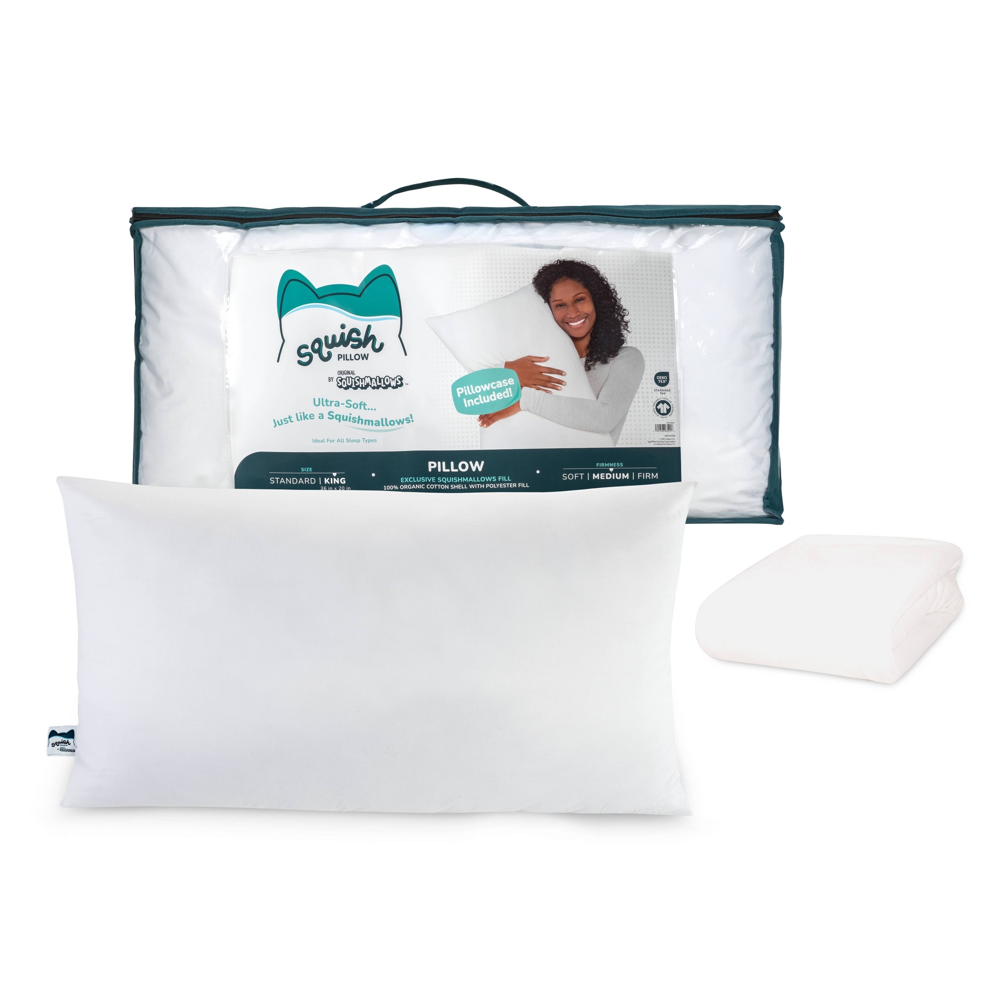 SquishPillow King Squish Medium Pillow