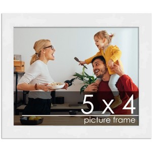 PosterPalooza | 5x4 Wood Frame with UV Acrylic, 6 Finishes: Black, White, Bronze, Silver, Wood, Mahogany - 1 of 4