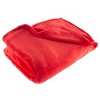 Flannel Fleece Throw Blanket- For Couch, Home Decor, Sofa & Chair- Oversized 60" x 70", Soft & Plush Microfiber in Crimson Red by Hastings Home - 3 of 4