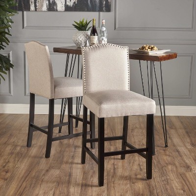 2pcs Modern Industrial Mayfield KD Barstool-Christopher Knight Home