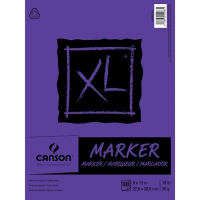 Canson XL Marker Paper Pad 9"X12"-100 Sheets