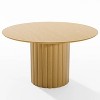 Dovelina Mid-Century Round Dining Table Wood Kitchen Table for 4 People - Natural Wood - 3 of 4