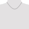 Black Bow Jewelry 2.1mm 14k White Gold Solid Wheat Chain Necklace - 2 of 4