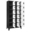 vidaXL Locker Cabinet Anthracite and White Steel Large Locker Cabinet - 3 of 4