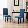 WestinTrends  Upholstered Linen Fabric Dining Chair - 2 of 4