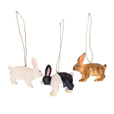 Gallerie II Handmade Rabbit Christmas Xmas Easter Ornament A/3