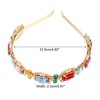 Unique Bargains Women's Metal Colorful Rhinestone Faux Crystal headband 4.92"x0.91" 1 Pc - 4 of 4