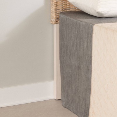Queen White Washed Rattan Handcrafted Headboard