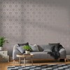 Sashiko Rose Gold and Grey Geometric Paste the Wall Wallpaper - 2 of 4
