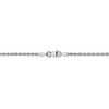 Black Bow Jewelry 1.75mm 14k White Gold Solid Diamond Cut Rope Chain Bracelet - 3 of 4