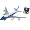 Boeing VC-25 Aircraft White and Blue "USA - Air Force One" with Runway 24 Sign Diecast Model Airplane by Runway24 - 2 of 3
