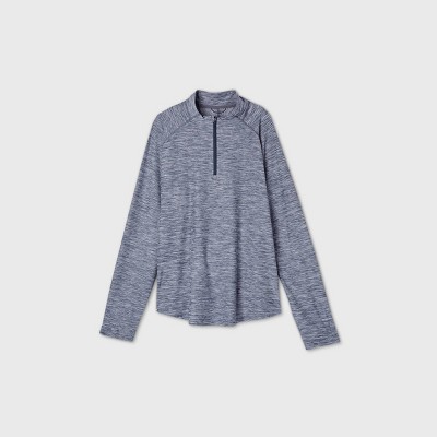 men's quarter zip pullover white