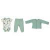 Chick Pea Baby Gender Neutral Clothes Cardigan Newborn Dress Up set - 2 of 3
