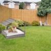 BENCMATE Pet Crates and Houses Premium Wicker Pet House, Elevated Indoor and Outdoor Rattan Dog Bed with Plush Cushion, Gray, 32.1"*27.6"*5.3" - 4 of 4